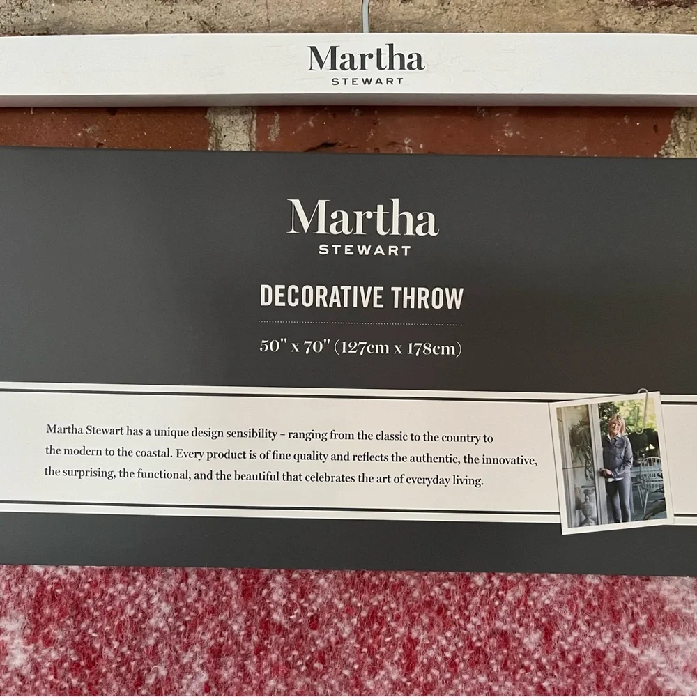 COPY - Martha Stewart snowflake decorative throw 50×70 nwt ￼ perfect for Christ…